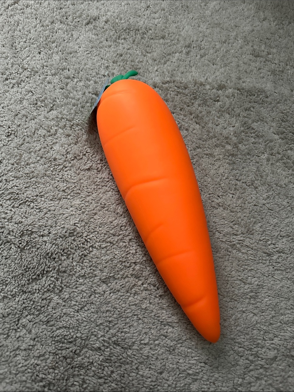 Novelty Giant Carrot Plush - Bright Orange